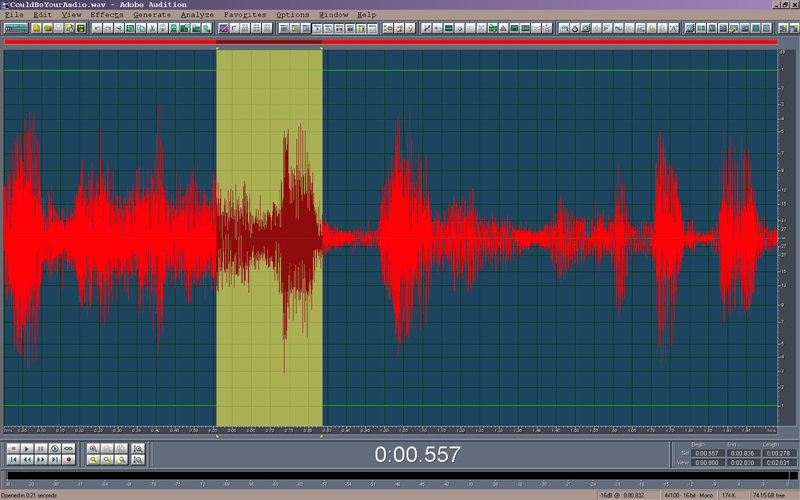 Audio waveform